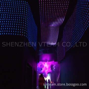 Low Power Consumption Twist Profiled LED Curtain Screen (indoor&outdoor-P35/55/80mm)